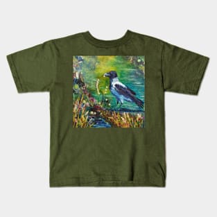 The Bird with the Lost Pearls Kids T-Shirt